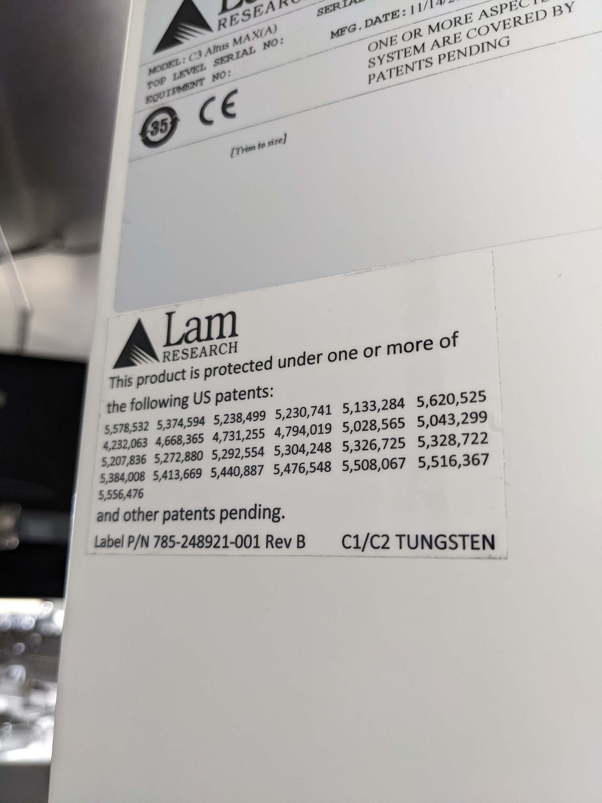 图为 已使用的 LAM RESEARCH / NOVELLUS Concept 3 Altus Max 待售
