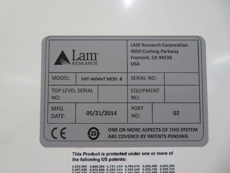 LAM RESEARCH / NOVELLUS Vector Extreme Etcher / Asher used for