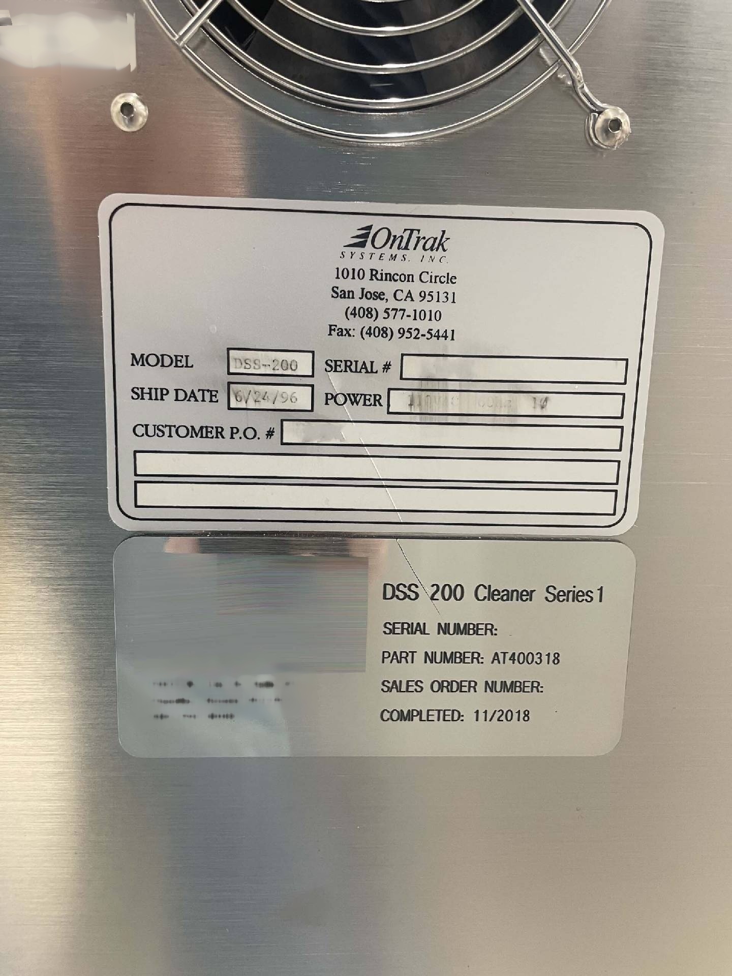 사진 사용됨 LAM RESEARCH DSS 200 판매용