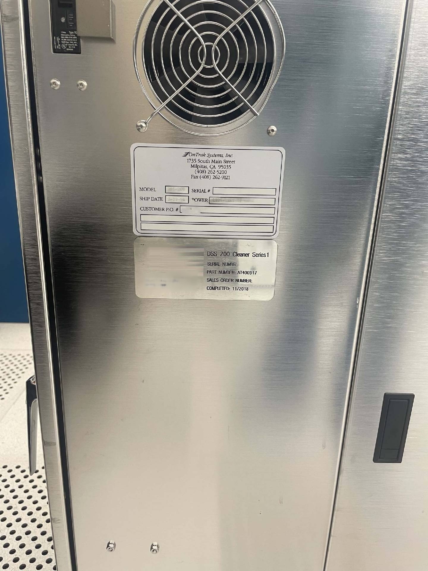 图为 已使用的 LAM RESEARCH DSS 200 待售