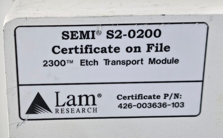 사진 사용됨 LAM RESEARCH 151864‑0001 판매용