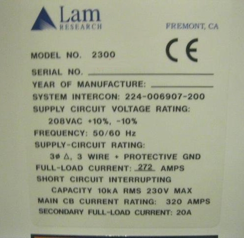 圖為 已使用的 LAM RESEARCH 2300 Versys Kiyo 待售