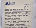 フォト（写真） 使用される LAM RESEARCH 2300 Metal 45 販売のために
