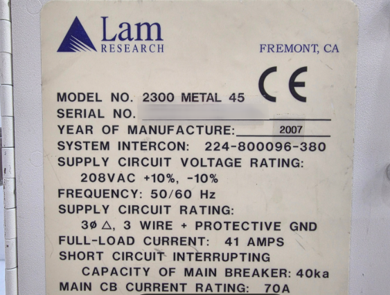 フォト（写真） 使用される LAM RESEARCH 2300 Metal 45 販売のために