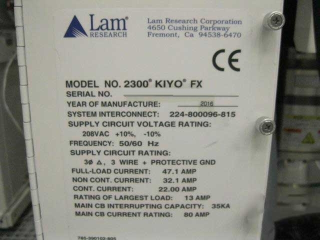 图为 已使用的 LAM RESEARCH 2300 Versys Kiyo 待售
