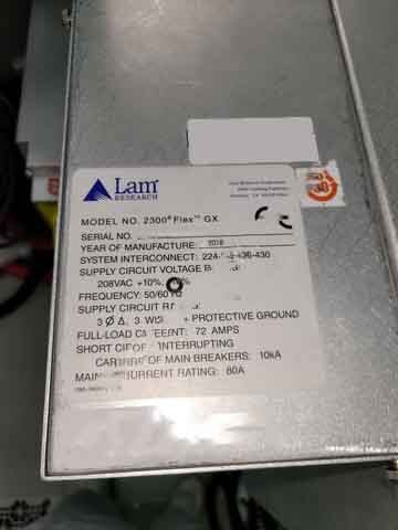 사진 사용됨 LAM RESEARCH 2300e4 Exelan Flex GX 판매용