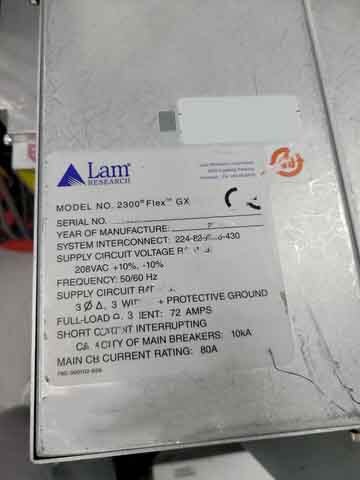 사진 사용됨 LAM RESEARCH 2300e4 Exelan Flex GX 판매용