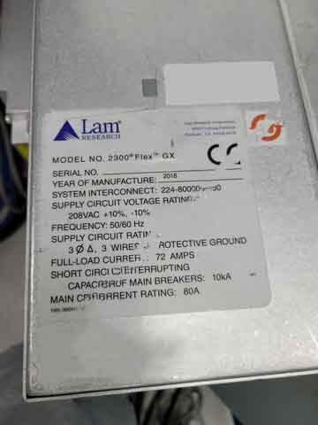 사진 사용됨 LAM RESEARCH 2300e4 Exelan Flex GX 판매용