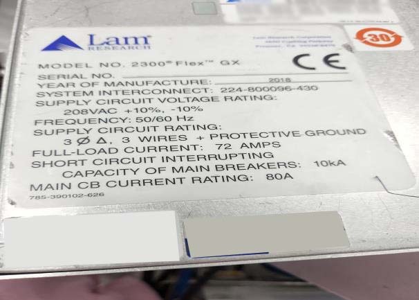 사진 사용됨 LAM RESEARCH 2300e4 Exelan Flex GX 판매용