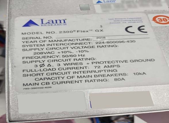 사진 사용됨 LAM RESEARCH 2300e4 Exelan Flex GX 판매용