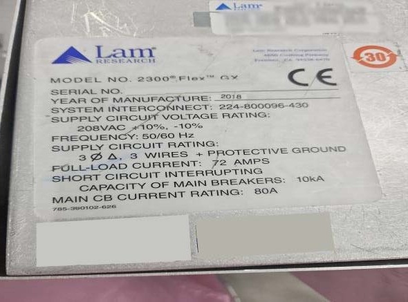 사진 사용됨 LAM RESEARCH 2300e4 Exelan Flex GX 판매용