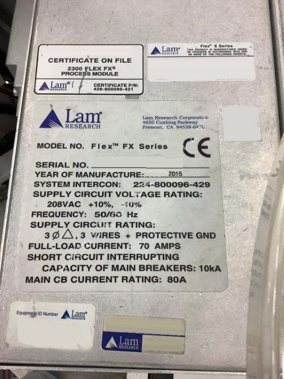 Photo Used LAM RESEARCH 2300e5 Exelan Flex FX For Sale