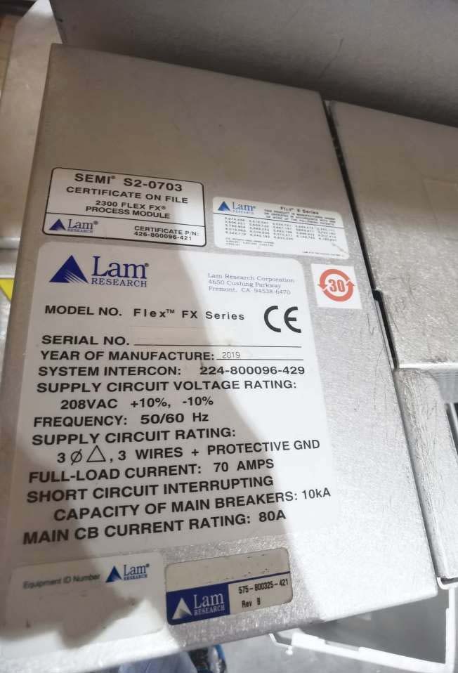 圖為 已使用的 LAM RESEARCH 2300e6 Flex FX 待售