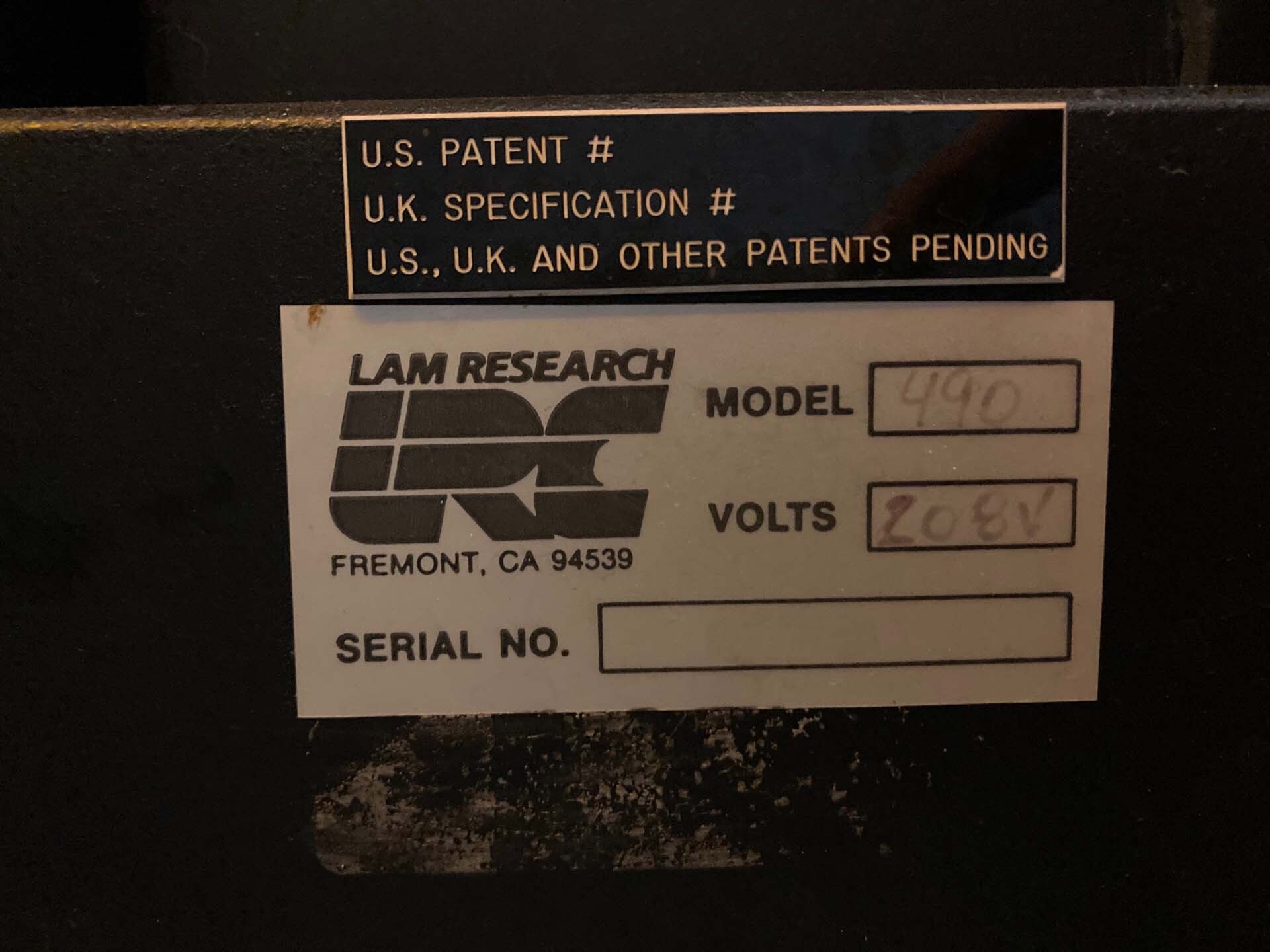 Photo Used LAM RESEARCH 490 For Sale