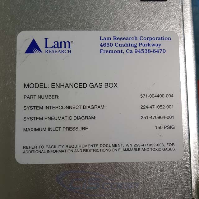 Photo Used LAM RESEARCH 571-004400-001/-002/-003/-004 For Sale