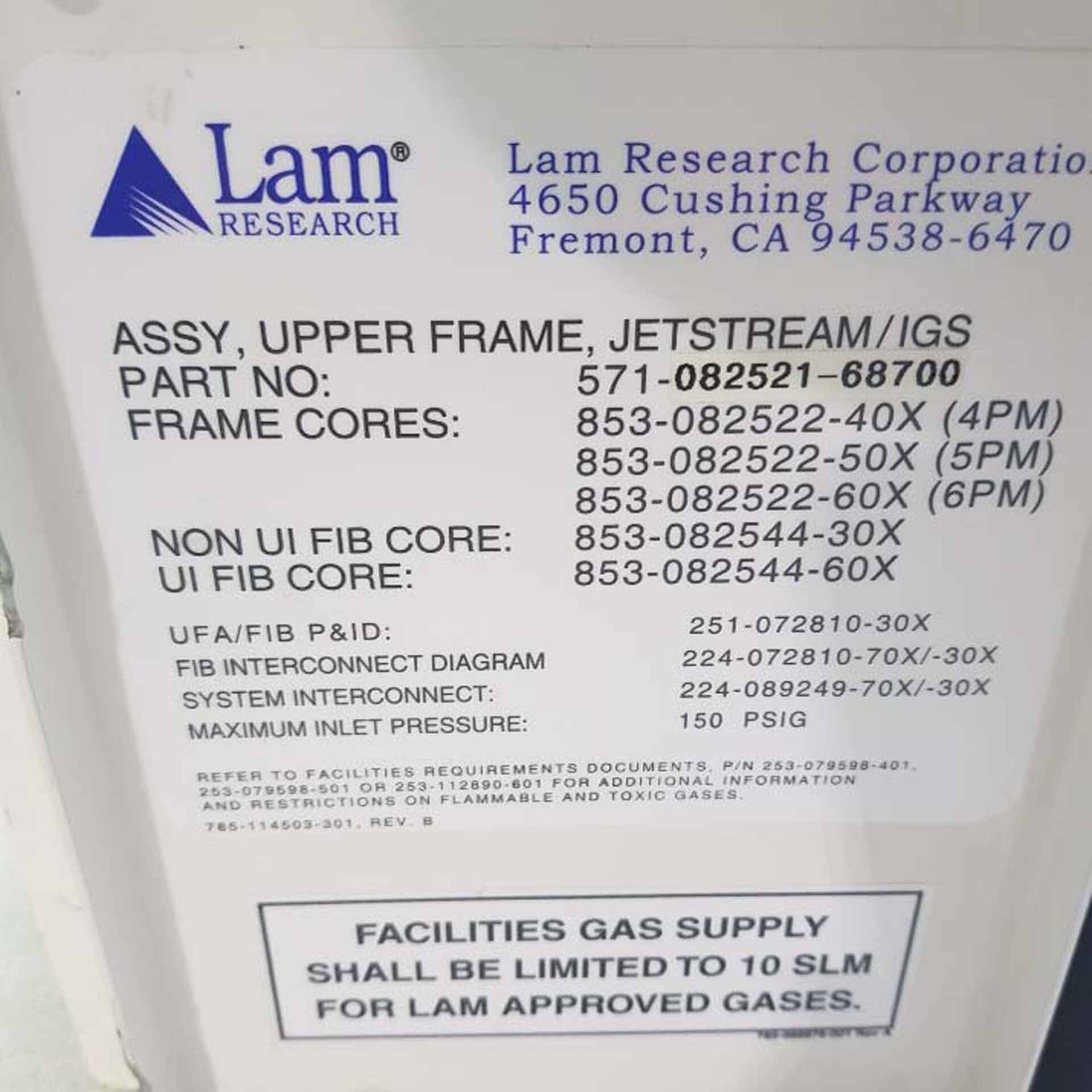 Photo Used LAM RESEARCH 571-082521-68700 For Sale