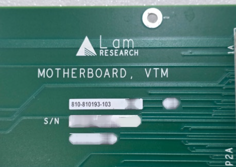 Photo Used LAM RESEARCH 810-810193-103 For Sale