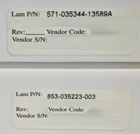 사진 사용됨 LAM RESEARCH 853-035223-003 판매용