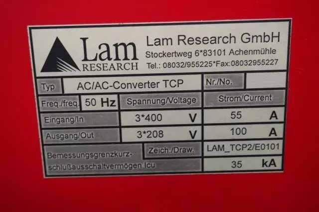 Photo Used LAM RESEARCH AC/AC-Converter TCP For Sale