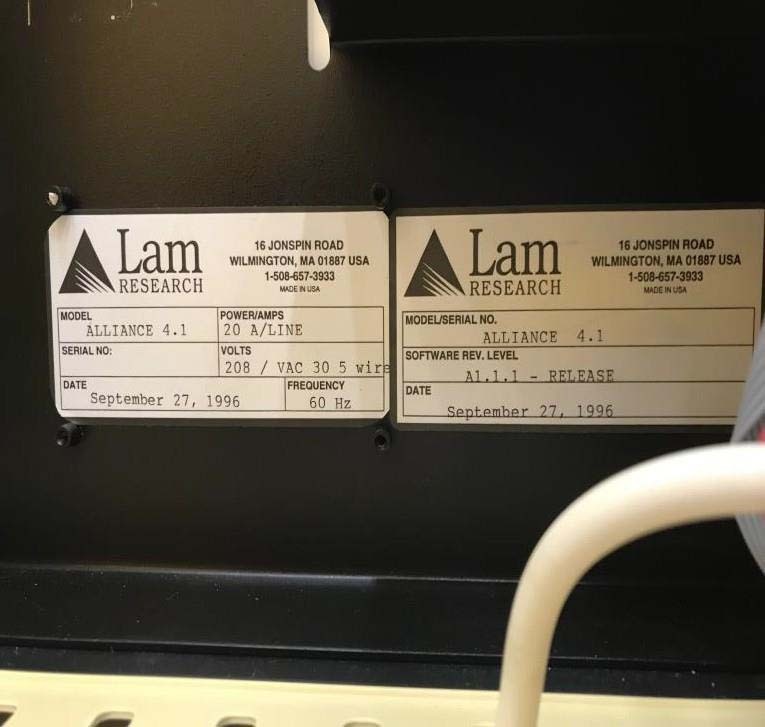 사진 사용됨 LAM RESEARCH (4) Chambers for Alliance 4 9600 SE 판매용