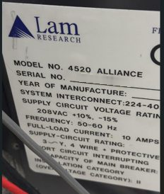 Foto Verwendet LAM RESEARCH Alliance A6 4520 Zum Verkauf