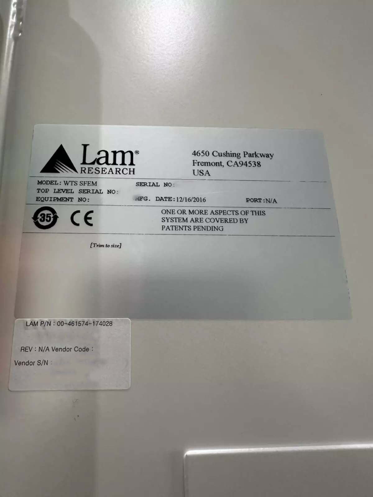 Photo Used LAM RESEARCH Altus Max For Sale