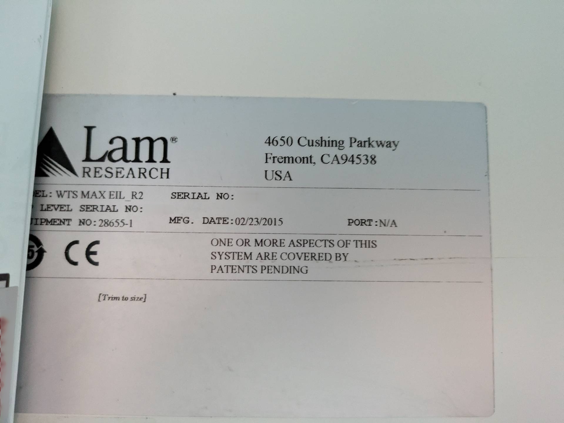 圖為 已使用的 LAM RESEARCH Altus Max 待售