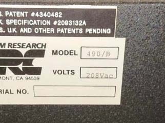 圖為 已使用的 LAM RESEARCH Autoetch 490 待售