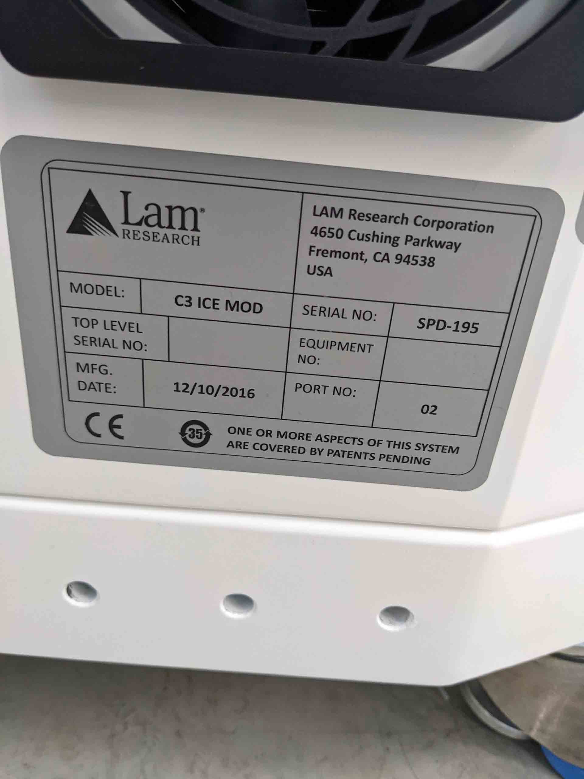 Photo Used LAM RESEARCH C3 Ice mod For Sale