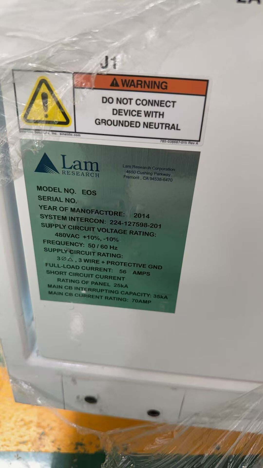 图为 已使用的 LAM RESEARCH EOS 待售