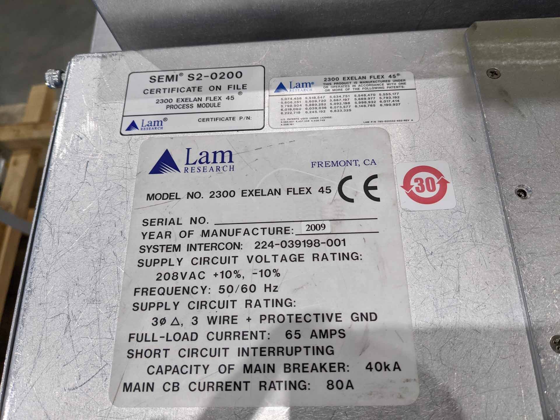 Photo Used LAM RESEARCH Flex 45 For Sale