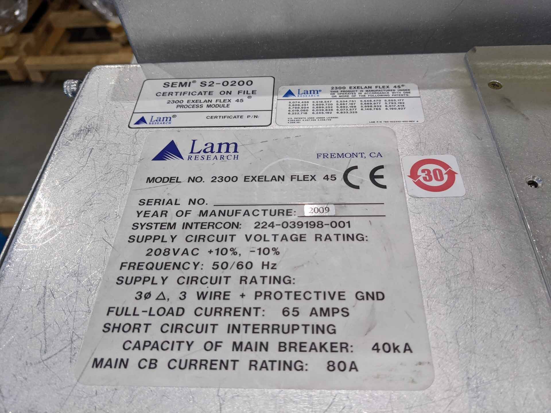 Photo Used LAM RESEARCH Flex 45 For Sale