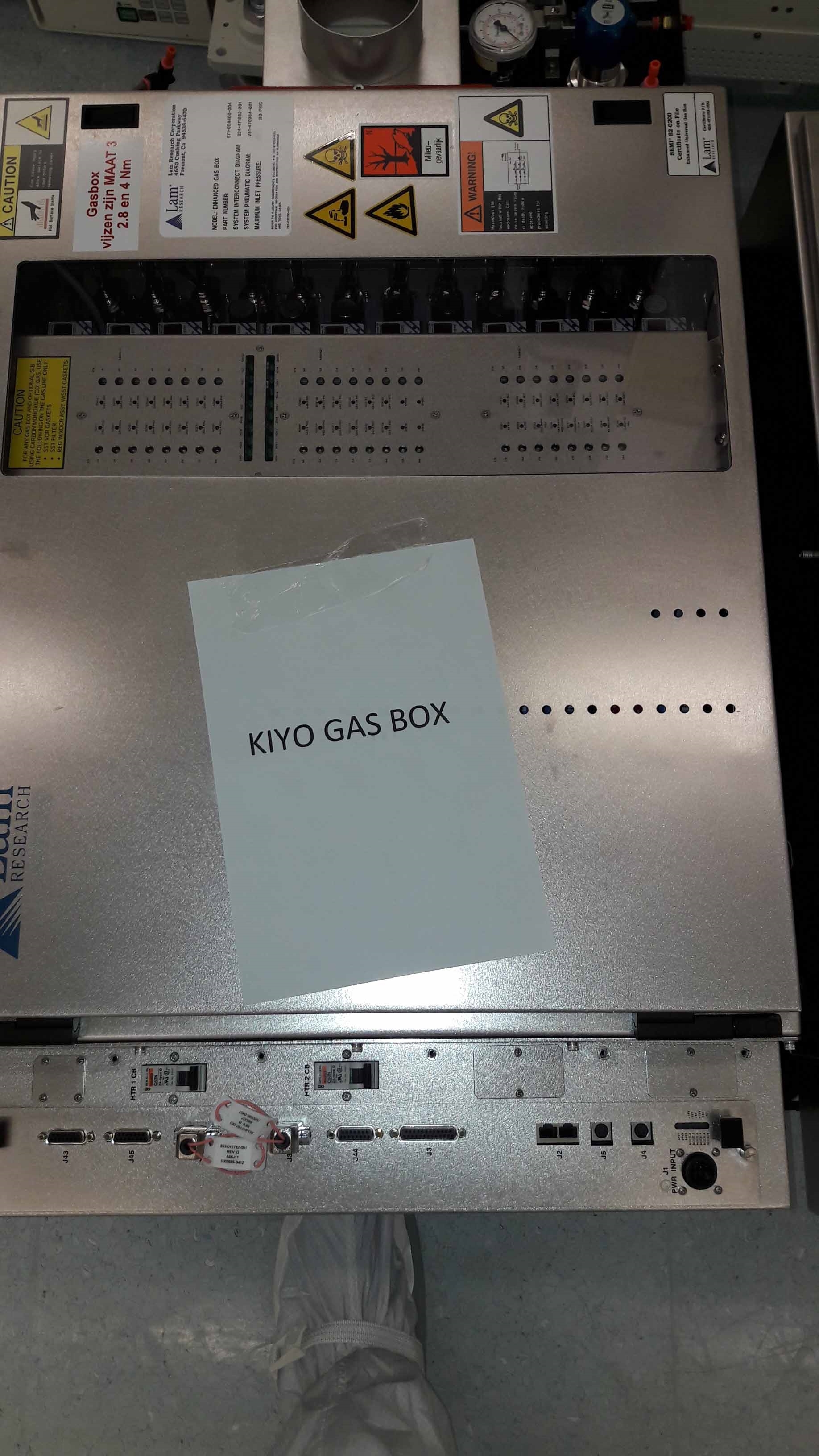 LAM RESEARCH Gas box for Kiyo Parts 用待售的價格#9229195 > 購買 