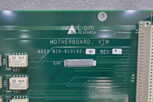 Photo Used LAM RESEARCH VTM 810-800256-005 For Sale