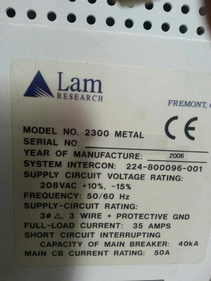 Photo Used LAM RESEARCH 2300 Kiyo For Sale