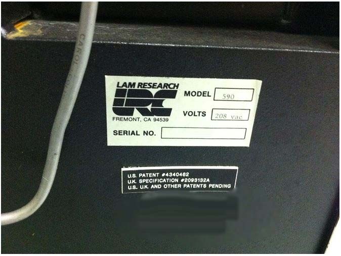 Photo Used LAM RESEARCH 590 For Sale