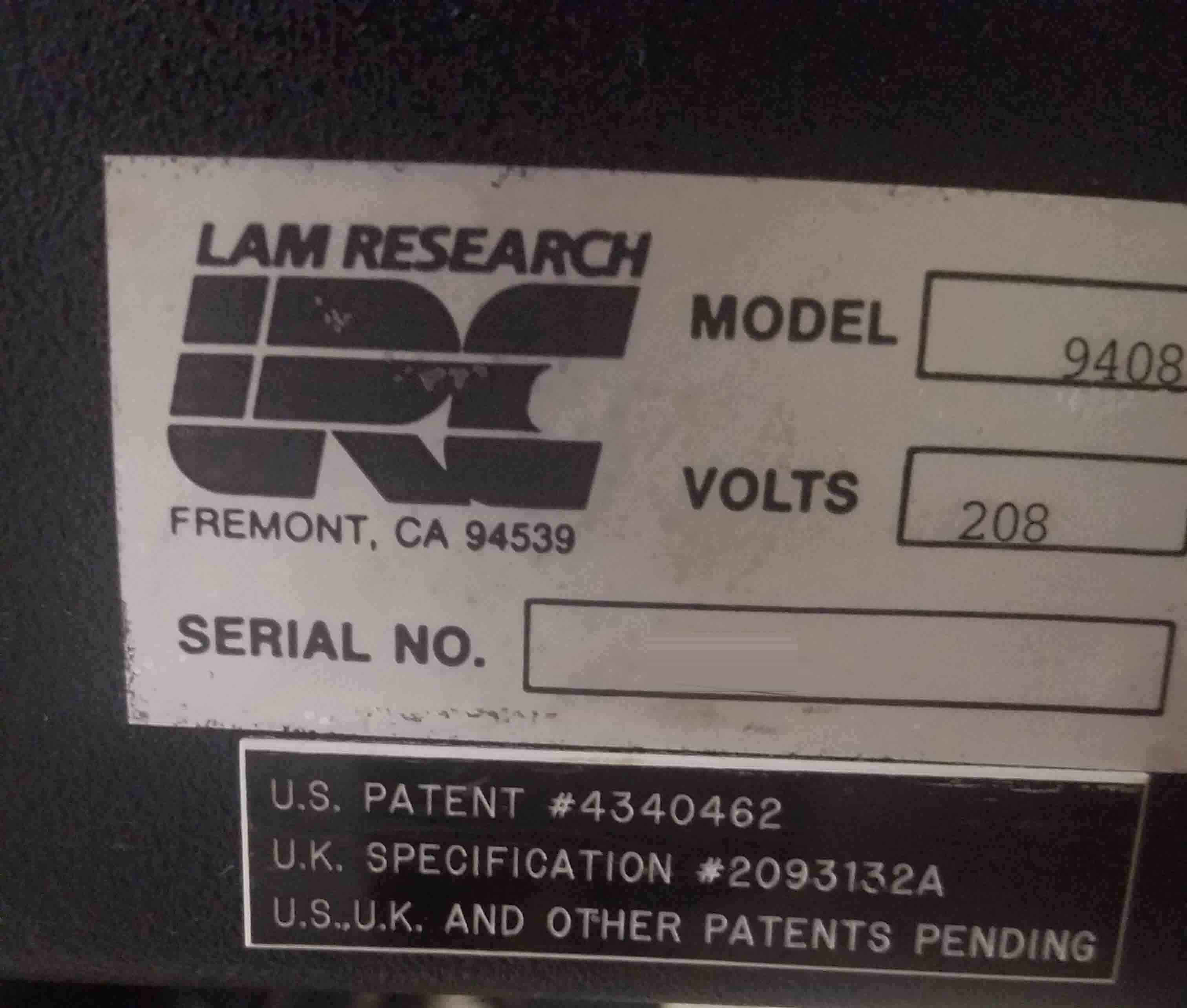 Photo Used LAM RESEARCH TCP 9400 SE II For Sale