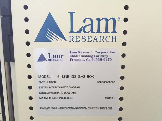 Photo Used LAM RESEARCH IGS For Sale