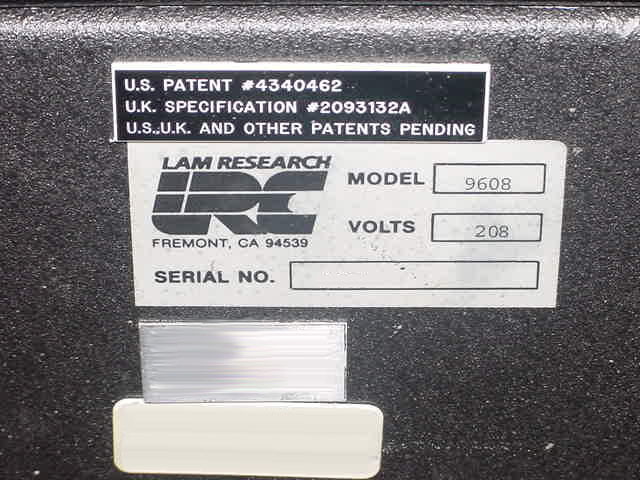 Photo Used LAM RESEARCH TCP 9608 For Sale