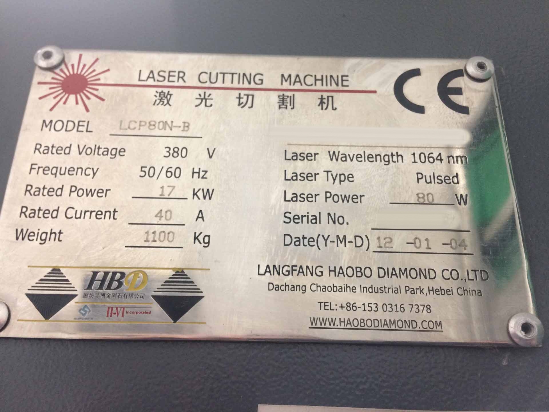 Foto Verwendet LANGFANG HAOBO DIAMOND LCP80N-B Zum Verkauf