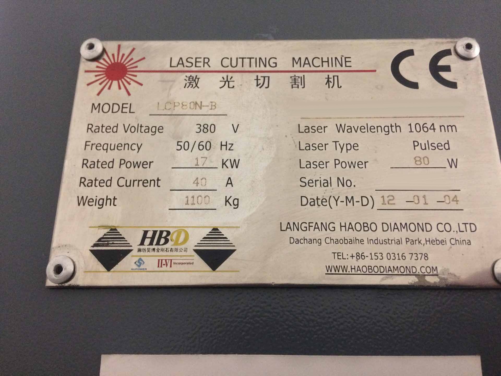 Photo Utilisé LANGFANG HAOBO DIAMOND LCP80N-B À vendre