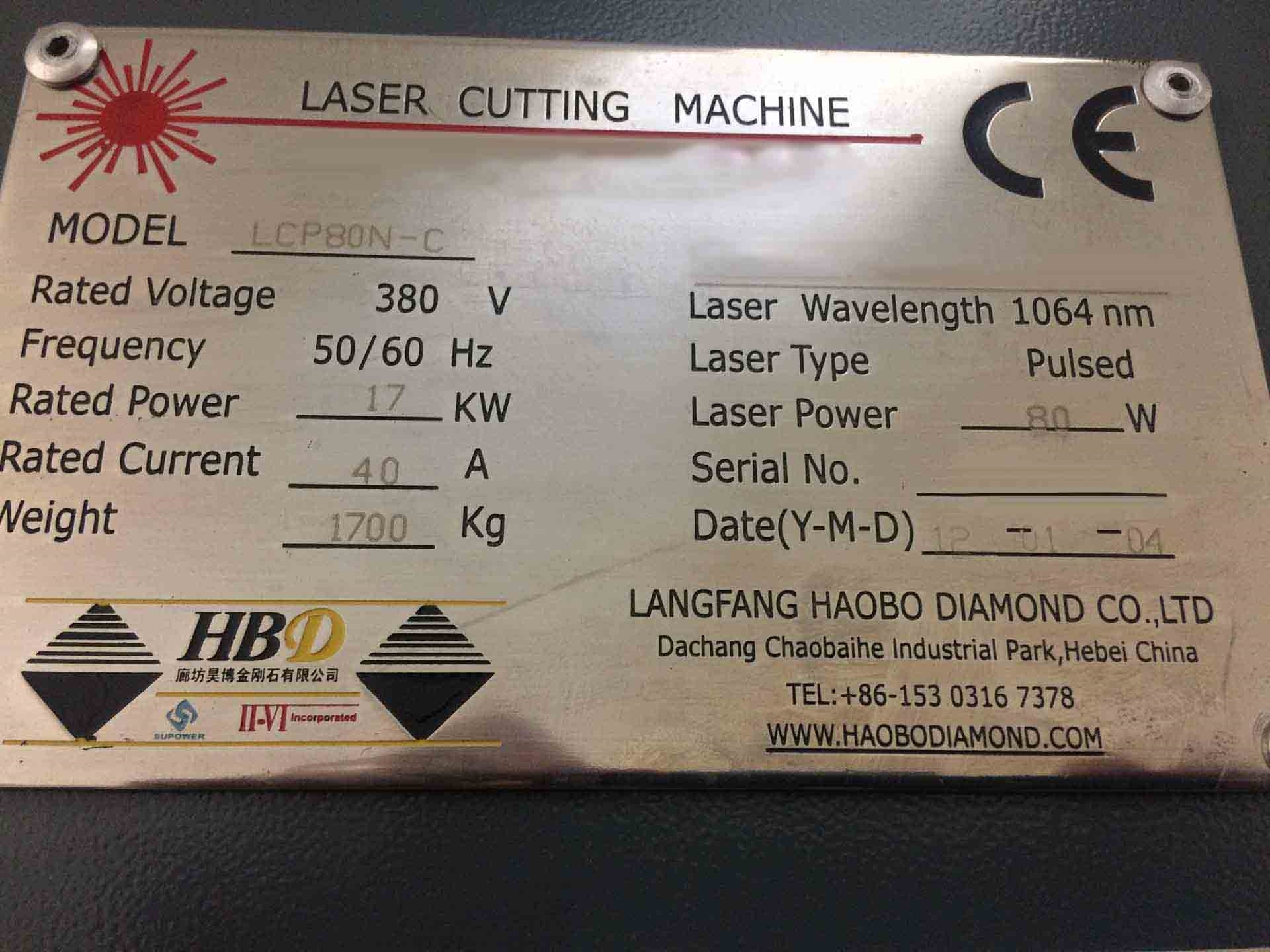 Photo Utilisé LANGFANG HAOBO DIAMOND LCP80N-C À vendre