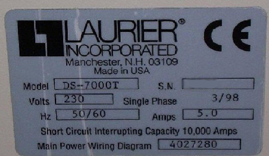 Photo Used LAURIER DS 7000T For Sale