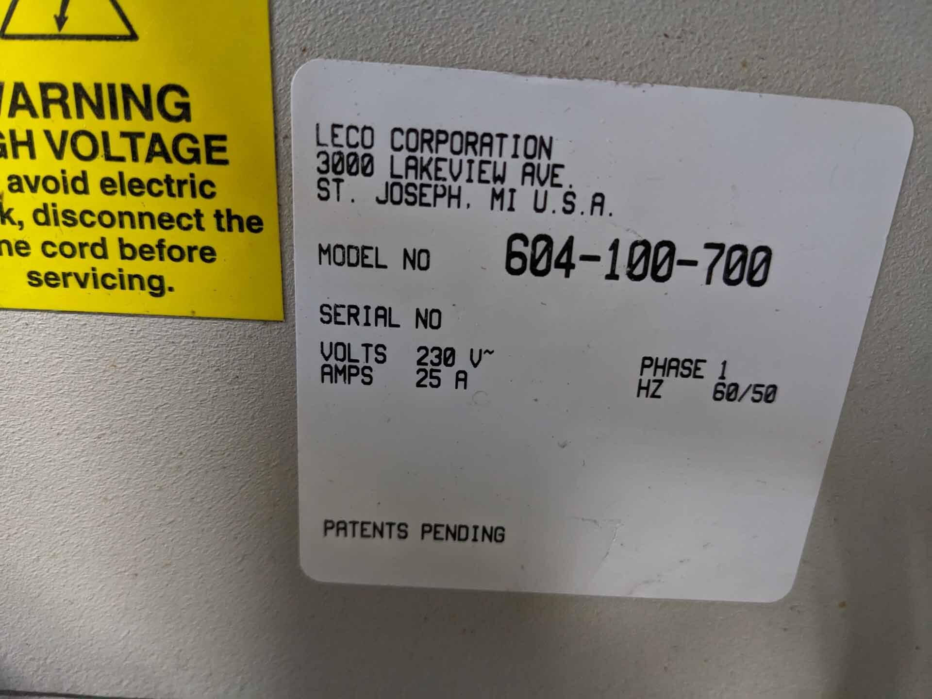 Photo Used LECO 604-100-700 For Sale