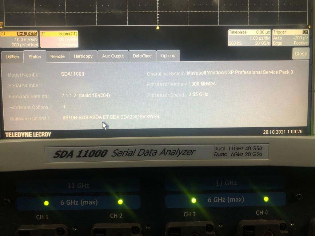 Photo Used LECROY SDA11000 For Sale