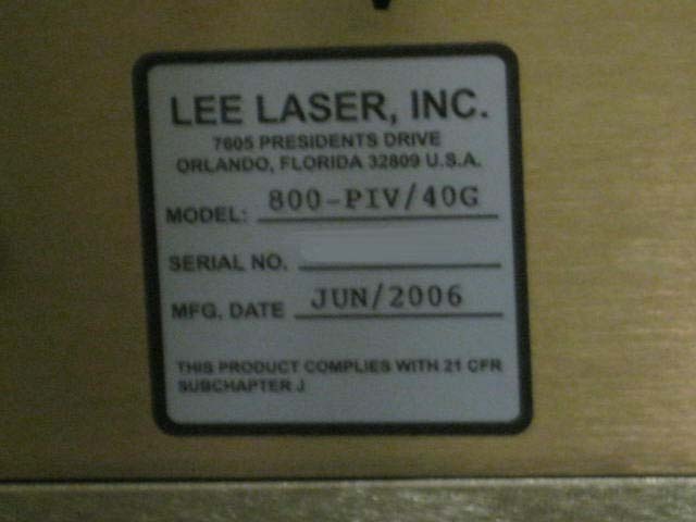 圖為 已使用的 LEE LASER 800-PIV/40G 待售