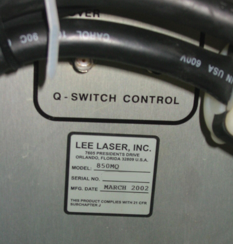 圖為 已使用的 LEE LASER 850MQ 待售