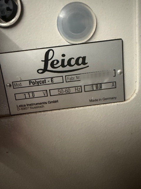 フォト（写真） 使用される LEICA REICHERT JUNG Polycut E 販売のために