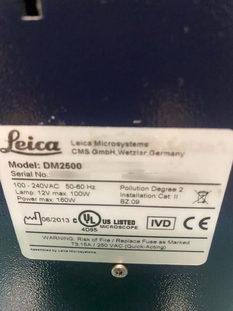 图为 已使用的 LEICA DM 2500 待售
