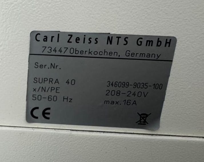Foto Verwendet LEO / ZEISS Supra 40 Zum Verkauf